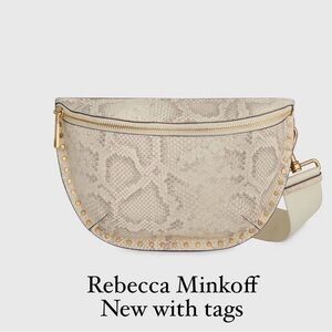 NWT - REBECCA MINKOFF - Darren Sling in Natural Snake.
